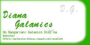 diana galanics business card